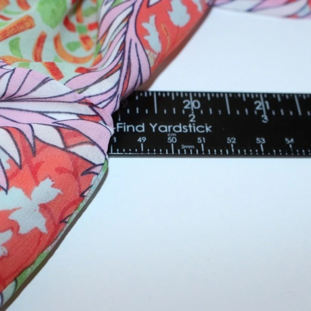Gianni Bini Romper Botanical Print V-Neck Tie Waist Size S‎ Multicolor